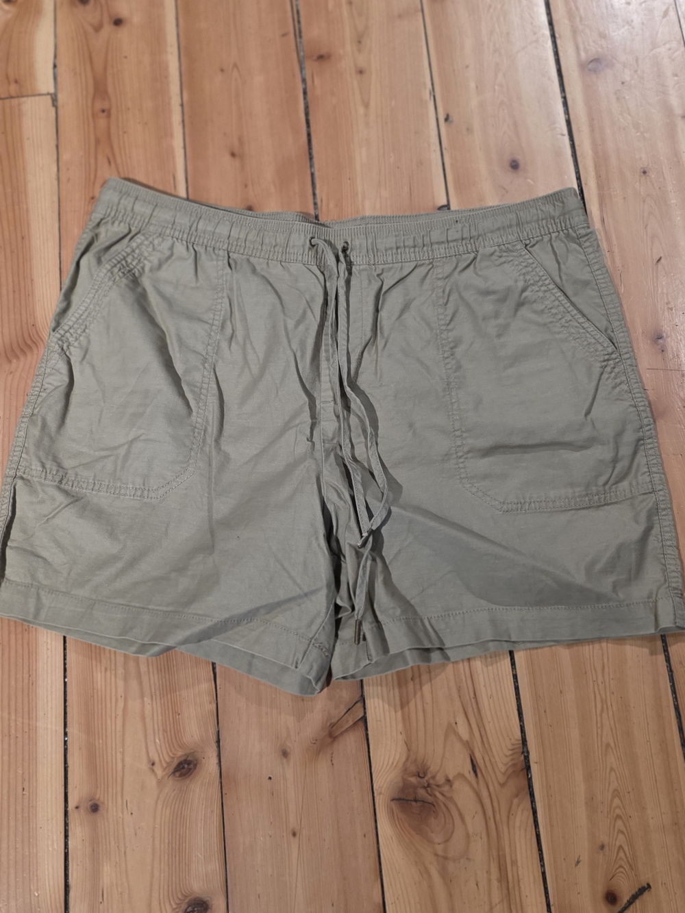 Tahari Men's Drawstring Olive Shorts